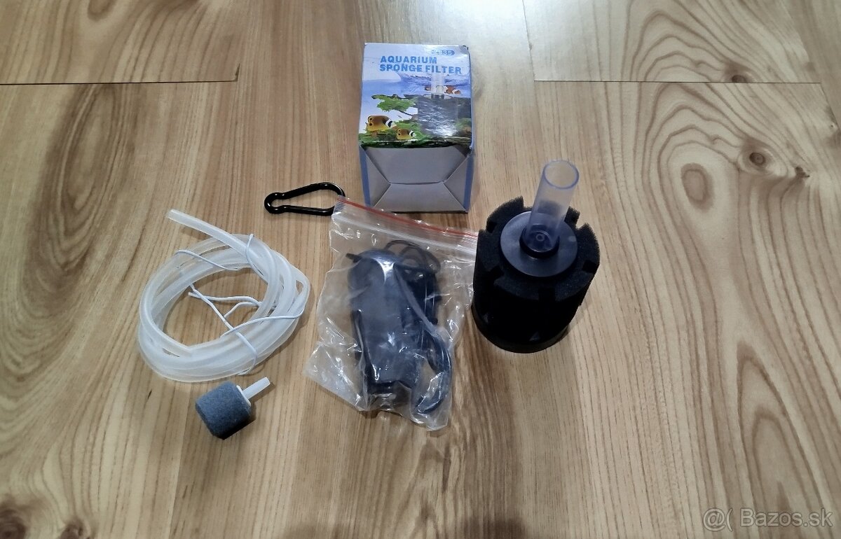Nový akváriový filter + vzduchová pumpa – komplet set