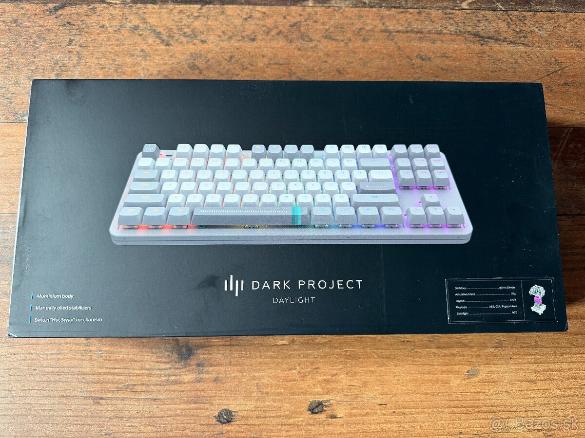 Klávesnica Dark Project ALU87B Daylight