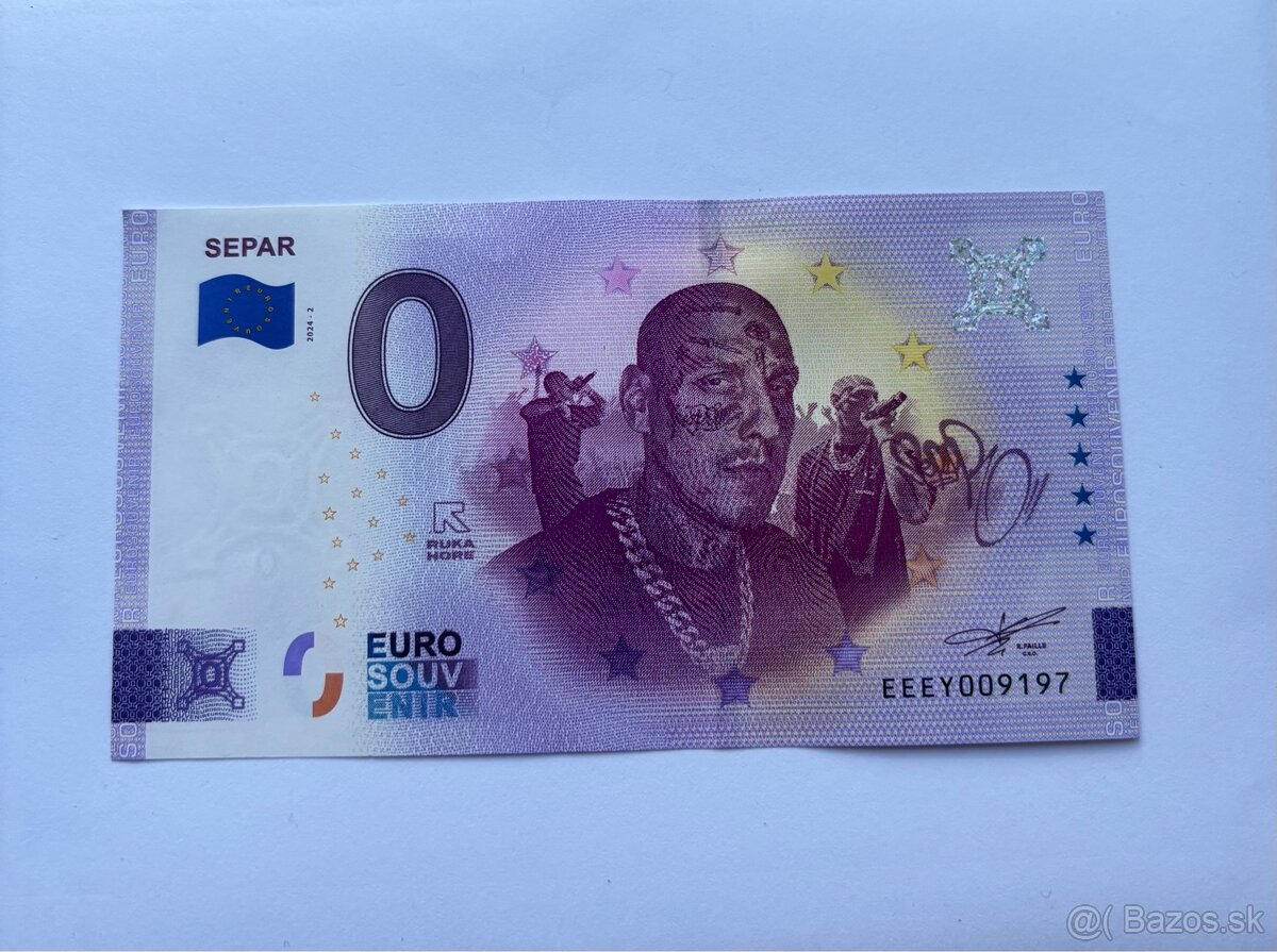 Separ 0€ bankovka