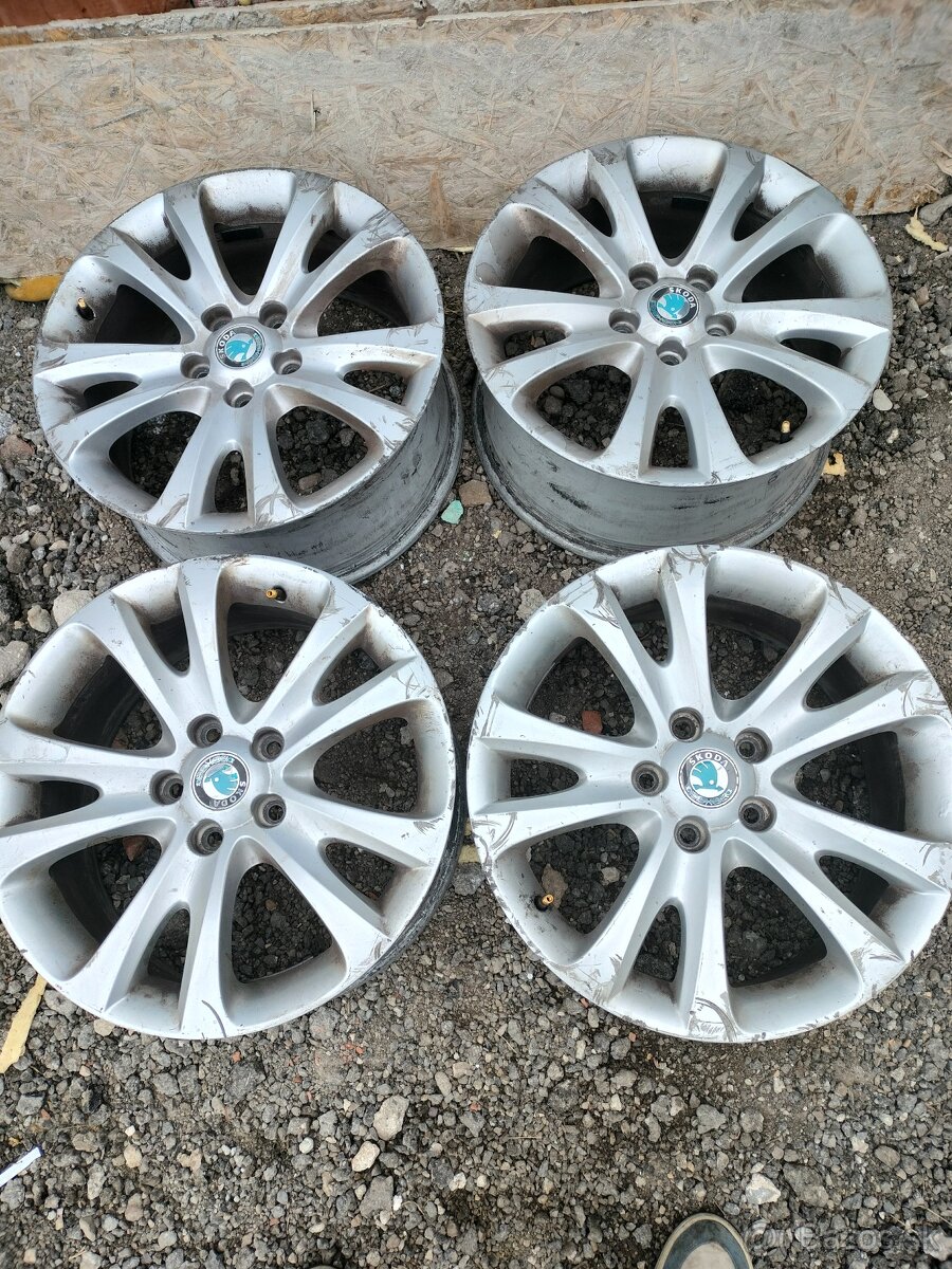 4ks elektróny orig. Škoda 5x112 r17