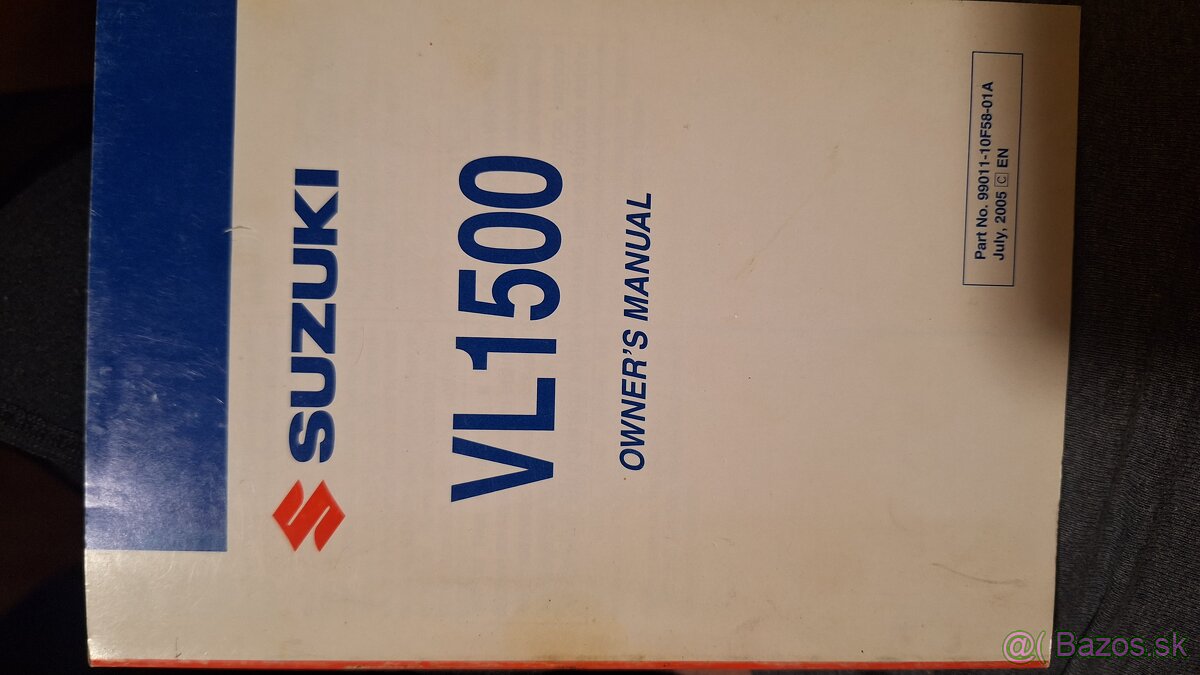 SUZUKI VL 1500 manual