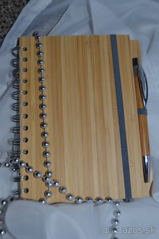 Bambusový zápisník A5 s perom