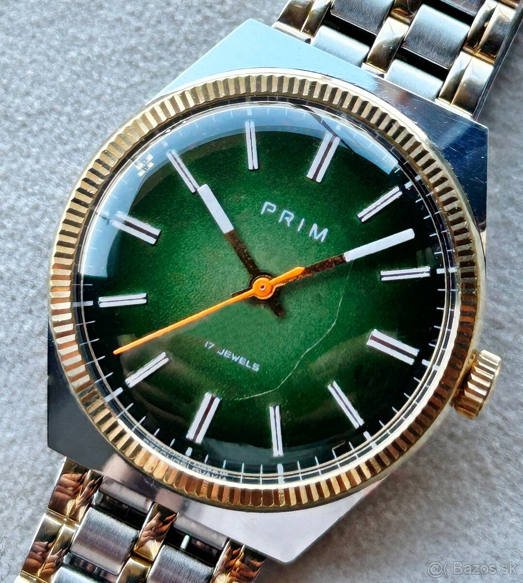 Československé Retro Vintage hodinky PRIM Ala Rolex z 80. ro