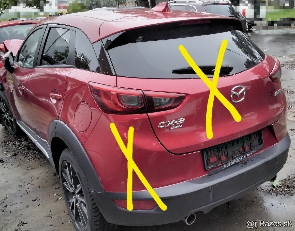 Mazda CX-3 2.0 AWD 2015 predám MOTOR PE, DVERE, PREVODOVKA 6