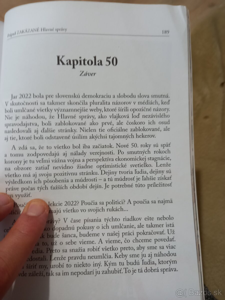Kniha-Prípad Hlavné správy