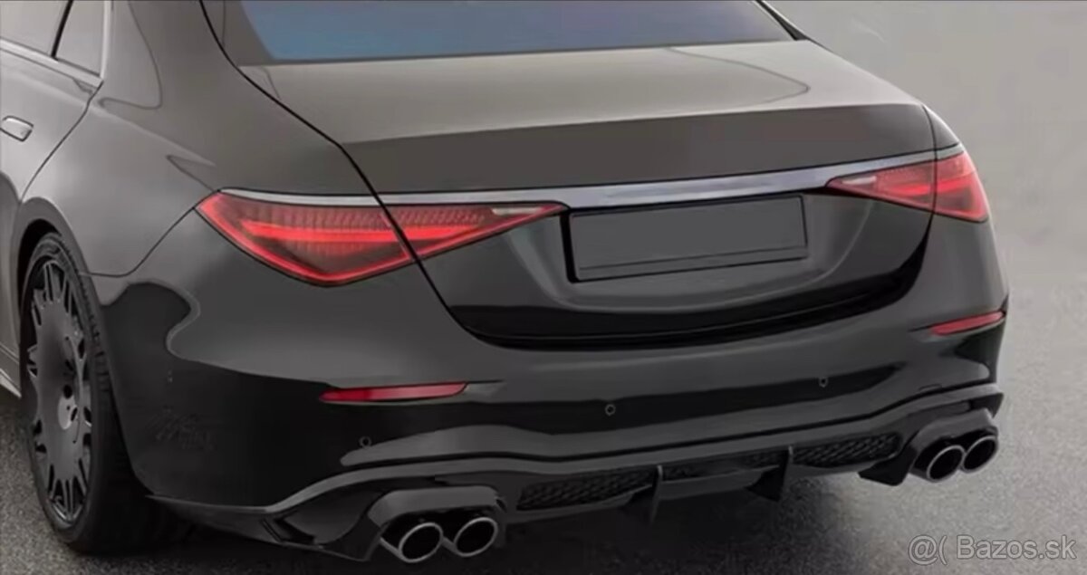Mercedes S W223 AMG Brabus style zadný difúzor