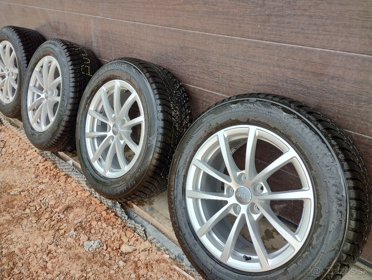 ZIMNÉ DISKY+ ZIMNÉ PNEUMATIKY AUDI R17 5x112 DOT 2023