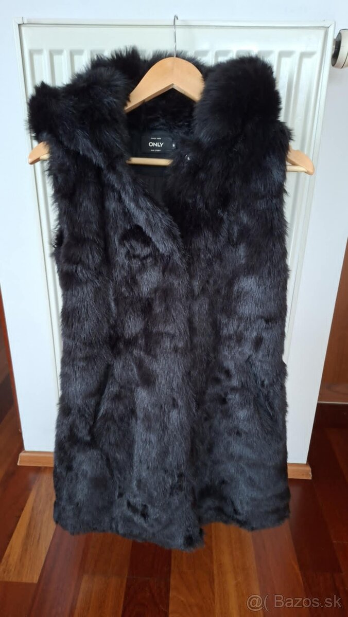 Dámska kožušinková vesta, ONLY, veľXS