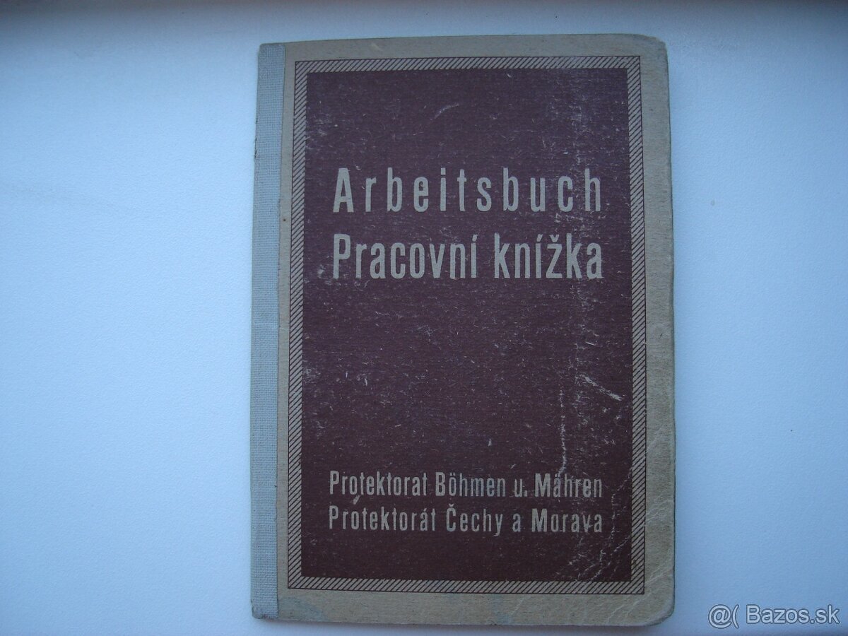 Protektorat - praovna knizka