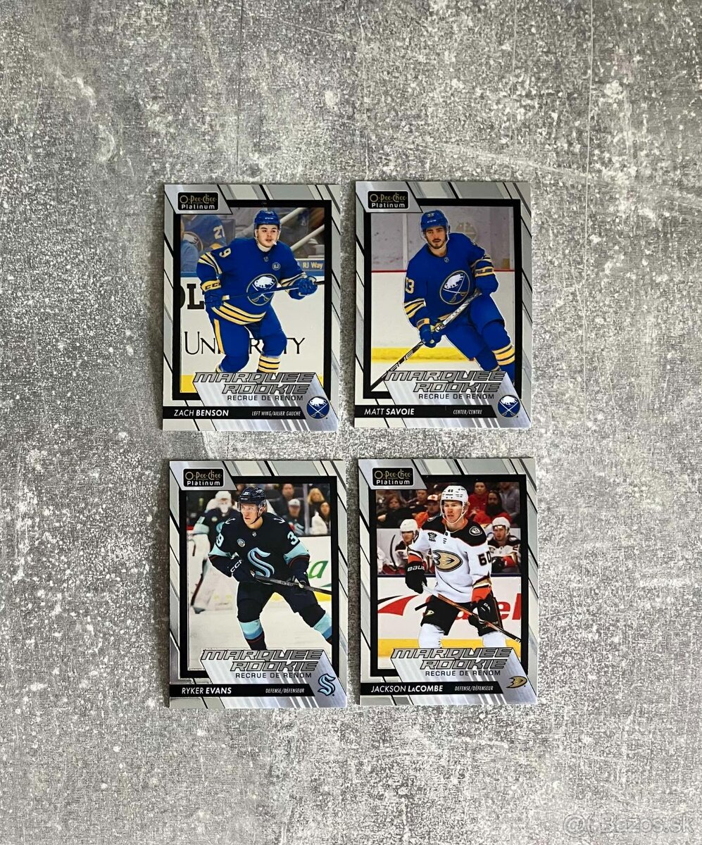 NHL Hokejové kartičky OPC Platinum Marquee Rookies