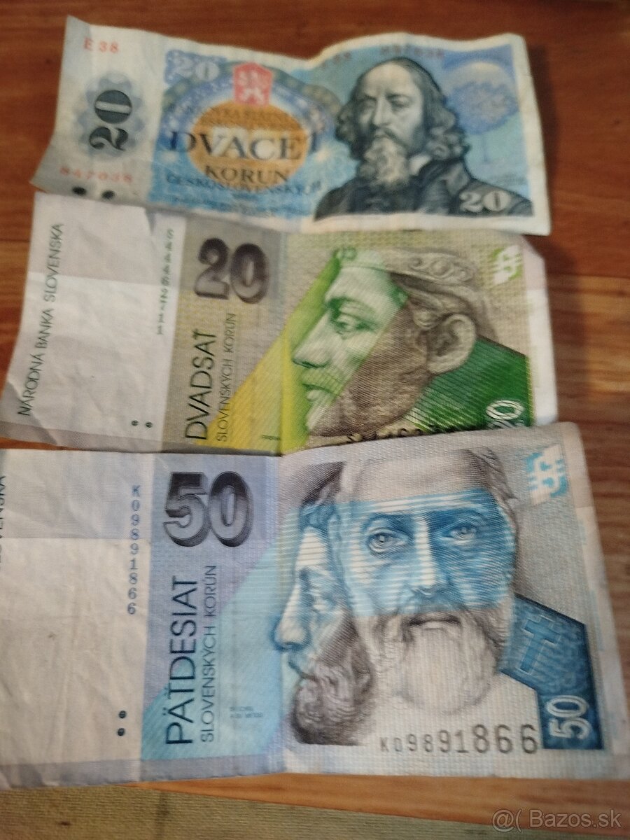 Predám mince a bankovky CS ,SK, Forint
