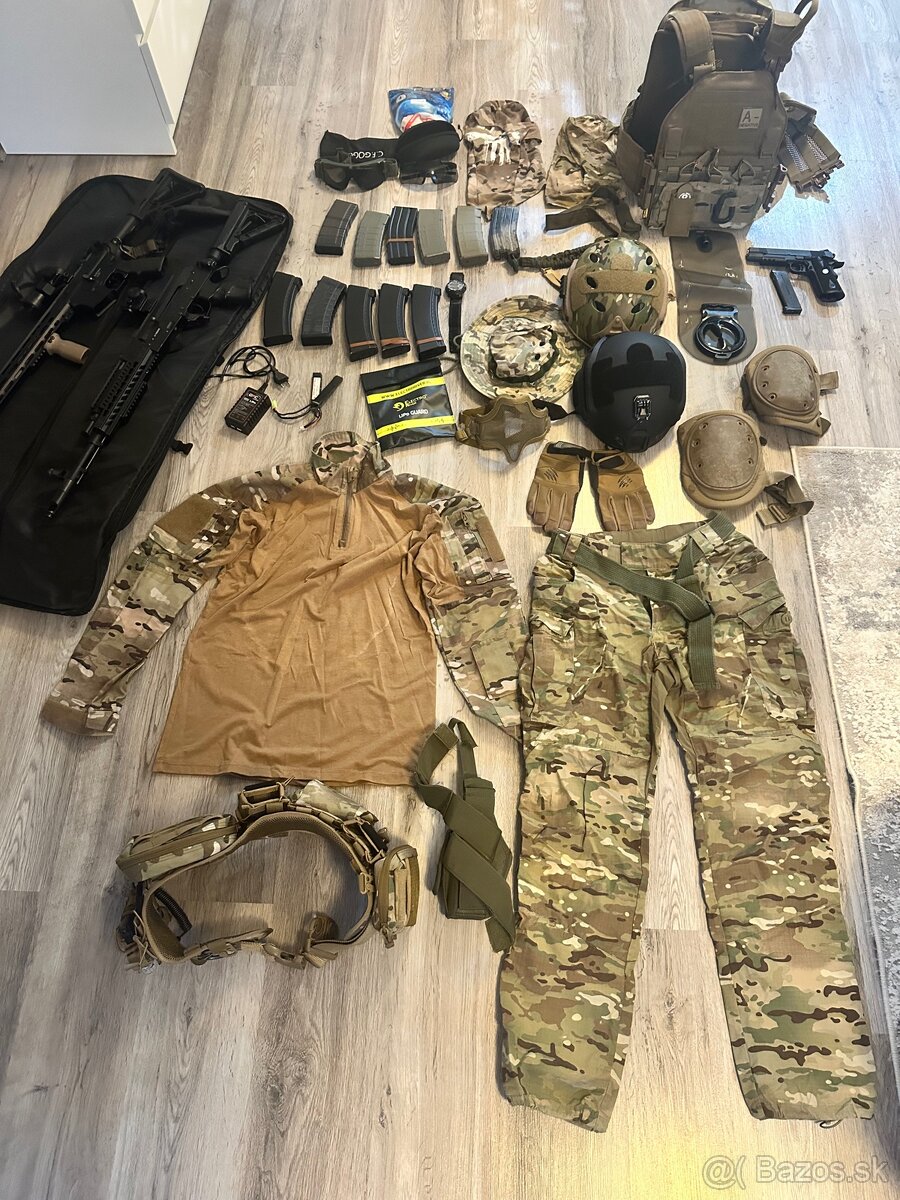 Predám kompletnú airsoft výbavu – TOP stav