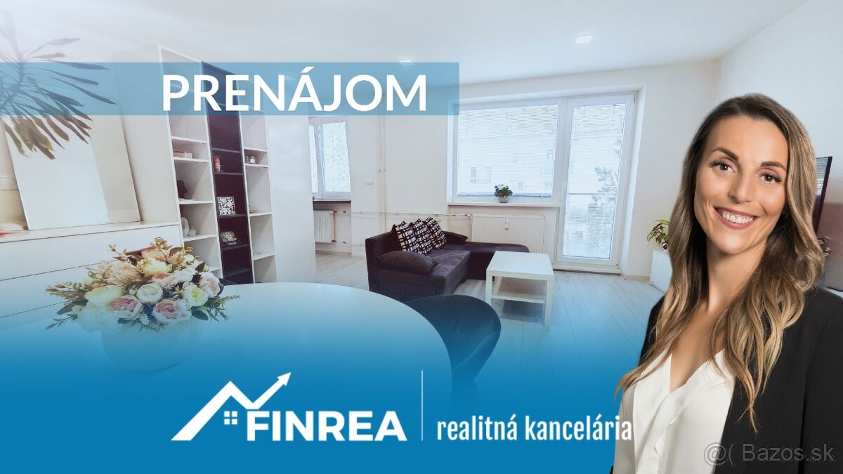 FINREA│Prenájom 2-izbový kompletne zariadený moderný byt
