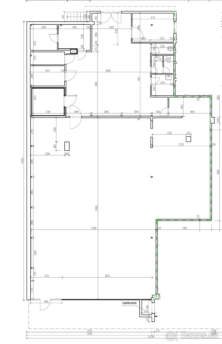 PRENAJOM - nebytový priestor 262 m2 -BA V.- Petržalka