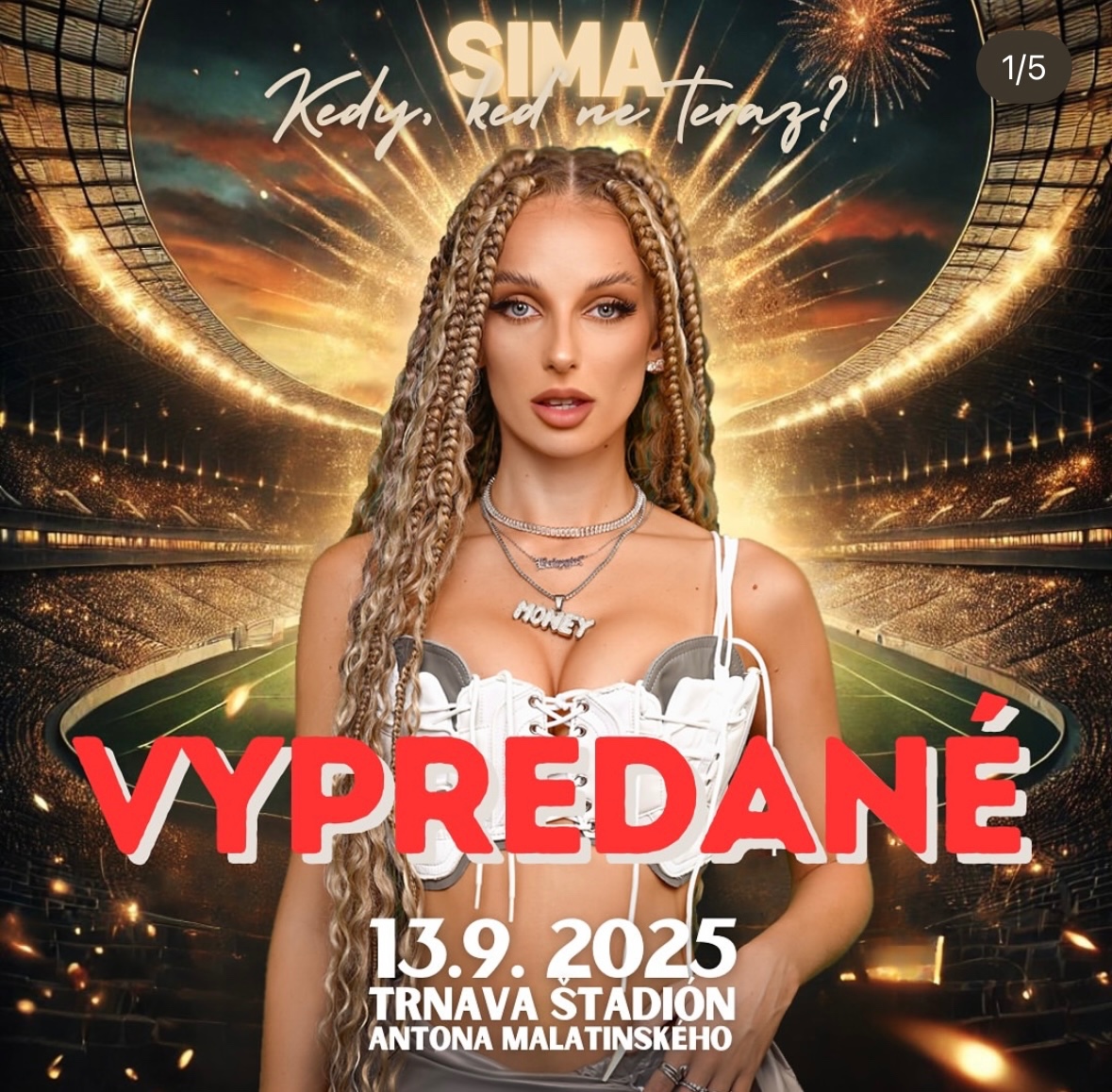 Predám lístok SIMA - kedy, keď ne teraz ?
