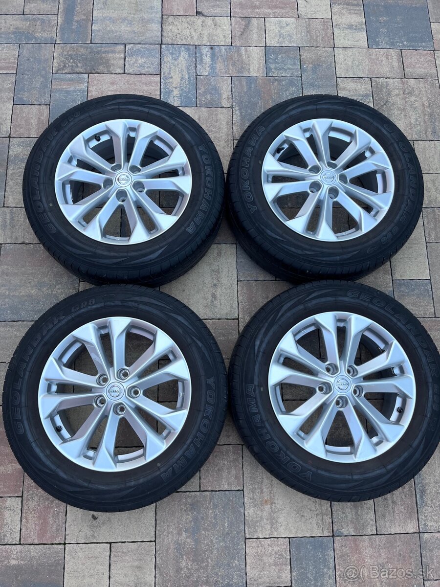 Orig. hliníkové disky Nissan R17, 5x114,3
