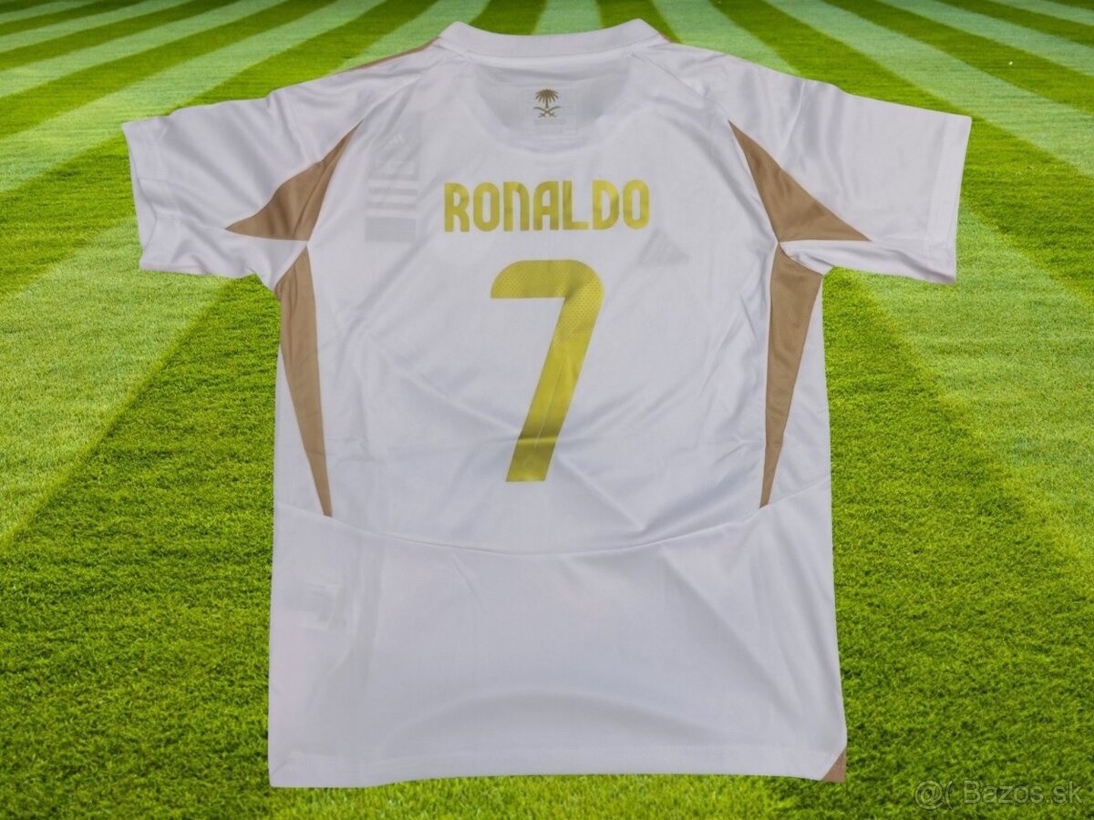 Ronaldo biely detský dres Al-Nassr 135-145