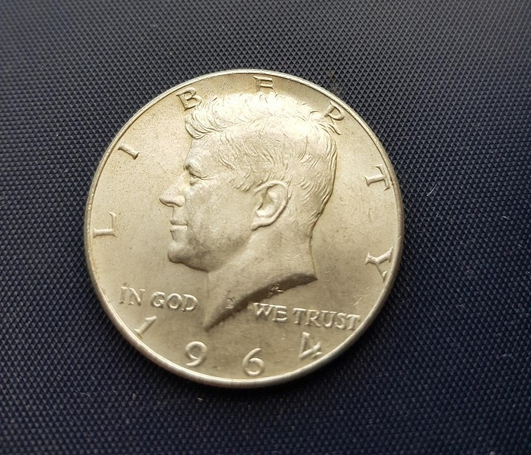 USA Kennedy Half Dollar 1964 strieborna minca