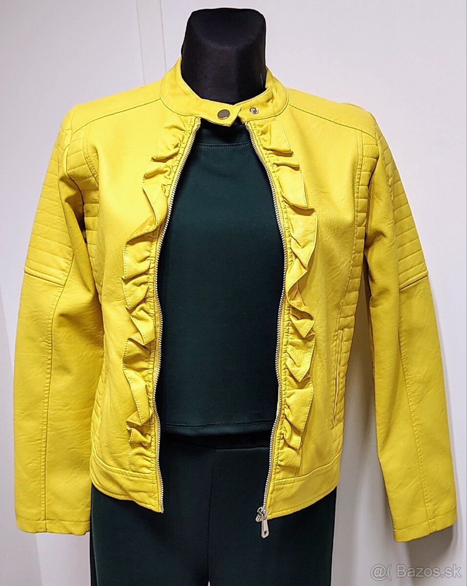 Dievčenská koženková bunda 146/152