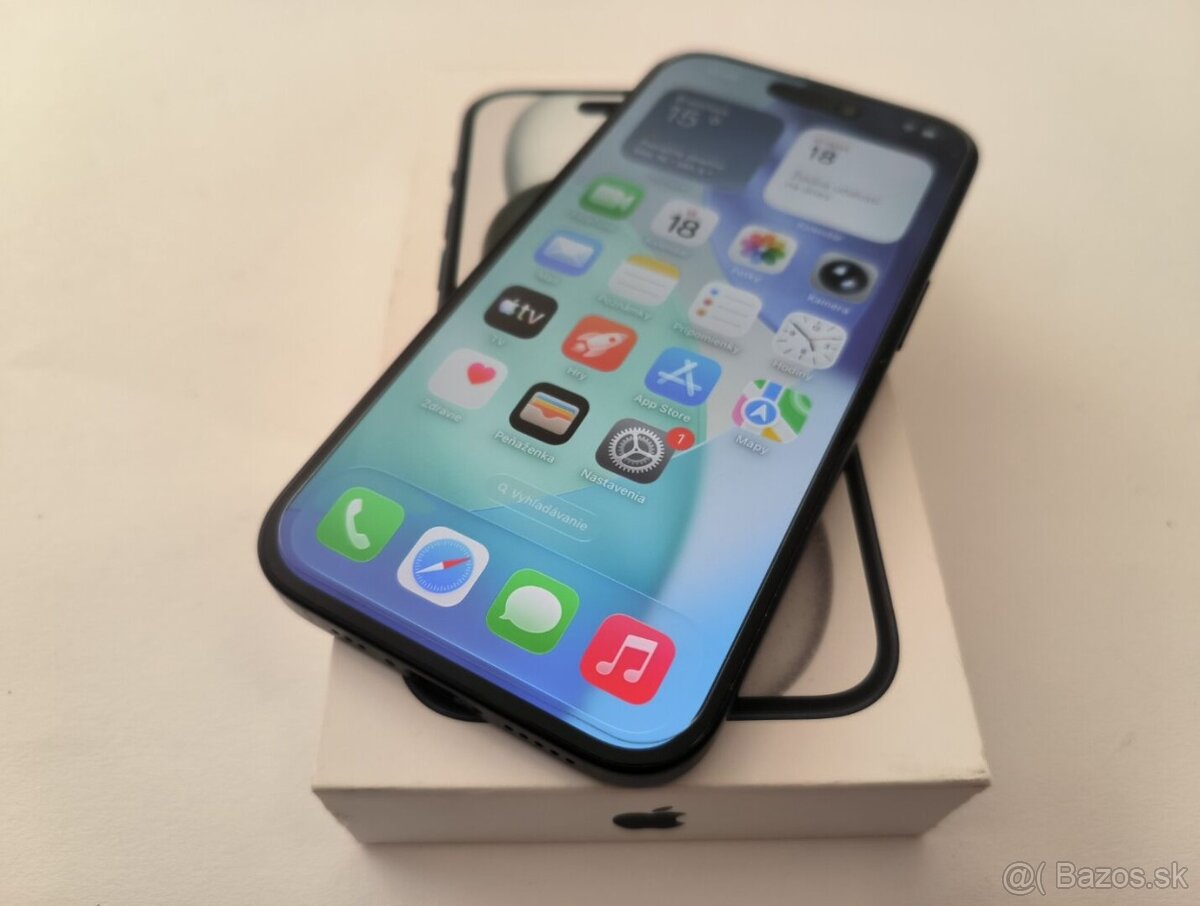 apple iphone 15 Plus 256gb Midnight / Batéria 100%