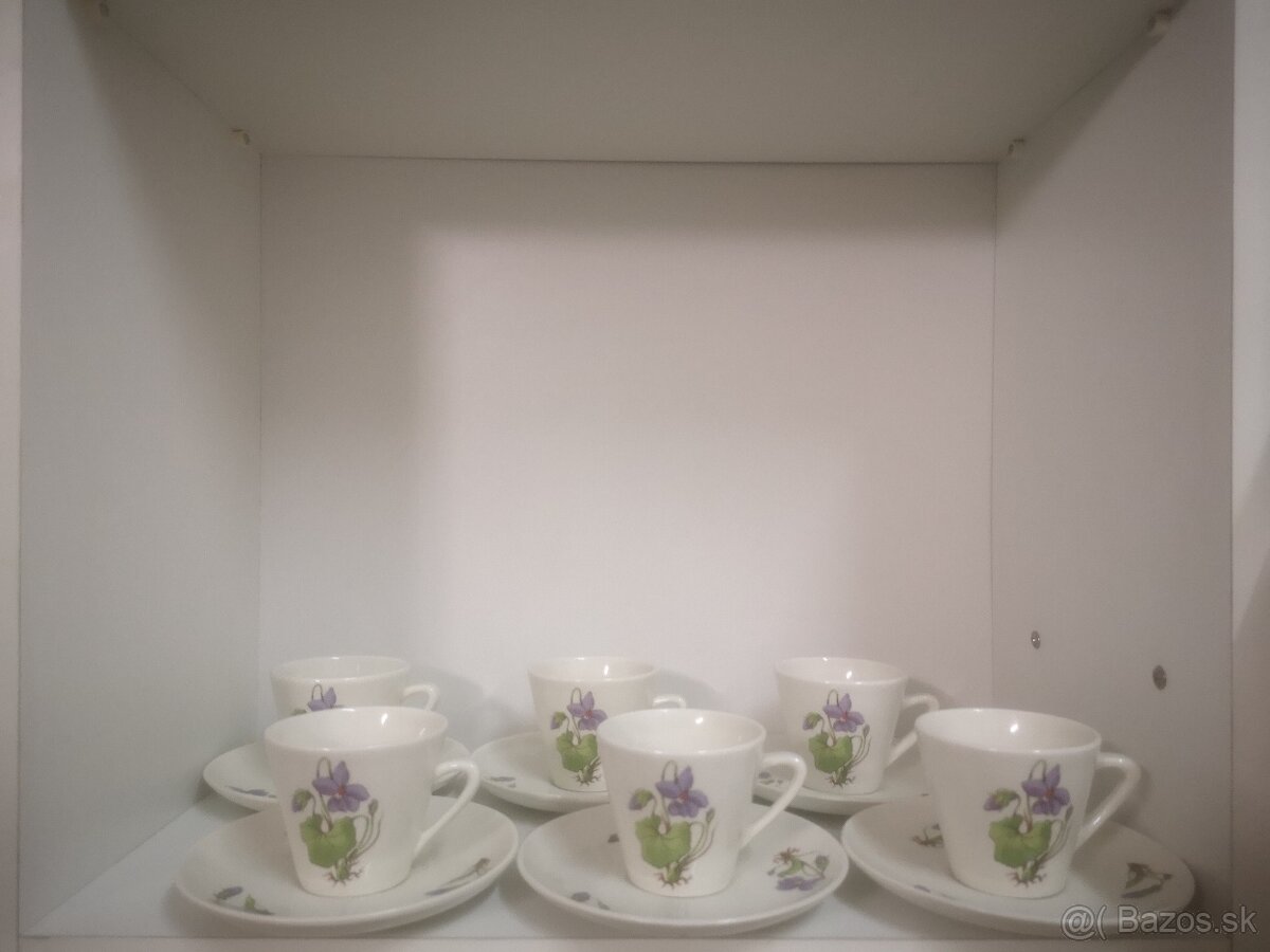 Kávová súprava - kvet fialka -  DITMAR URBACH