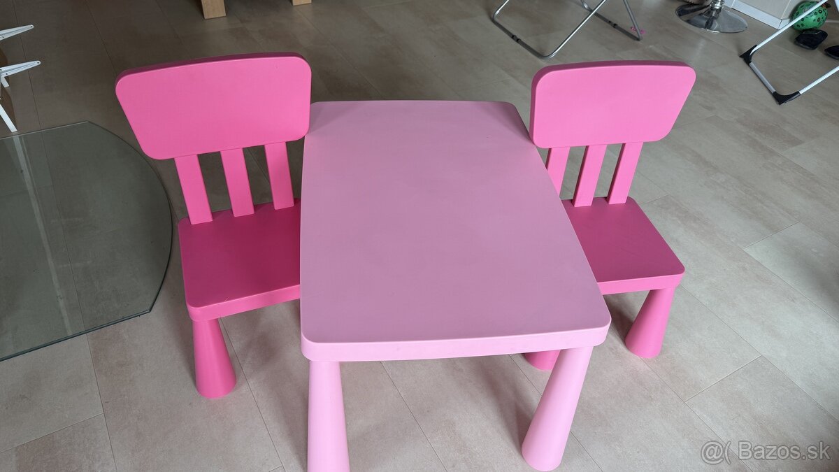 Detsky stôl a stoličky ikea
