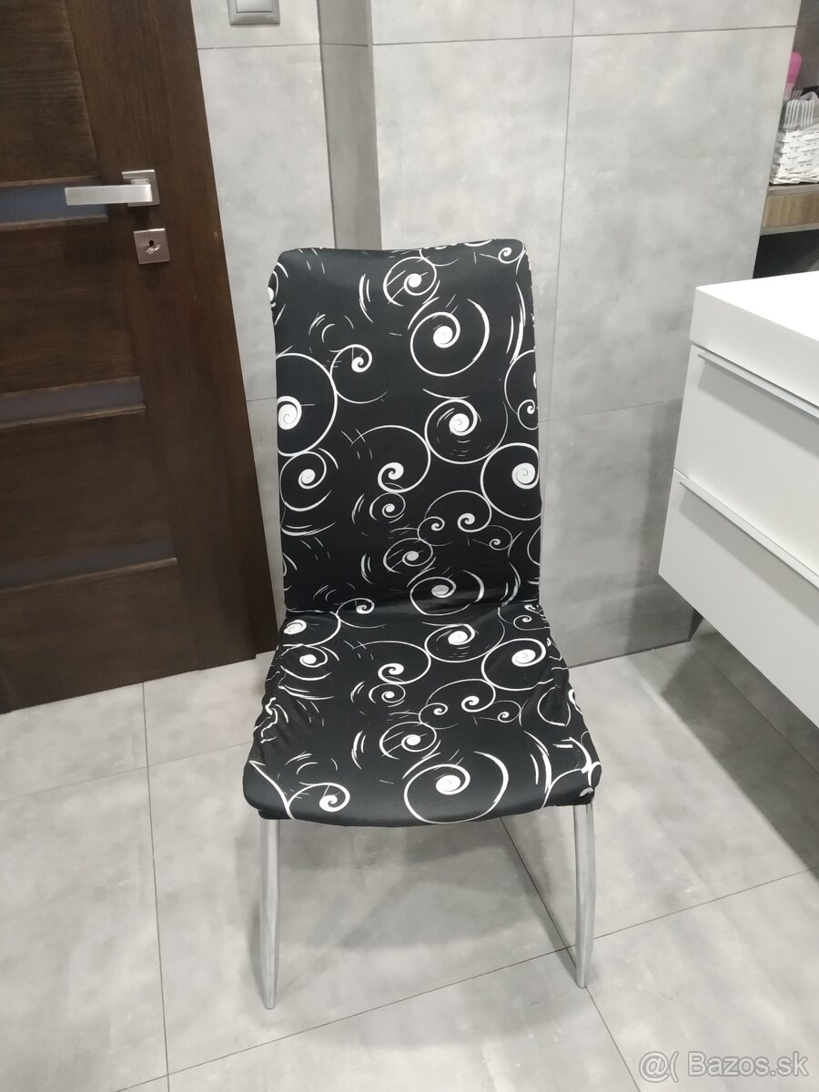 Moderné návleky na stoličky (Ruža 5)