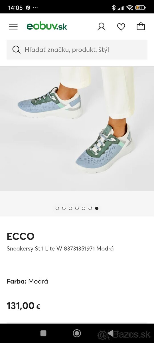 Super dámske kožené tenisky ECCO v-eľ. 40