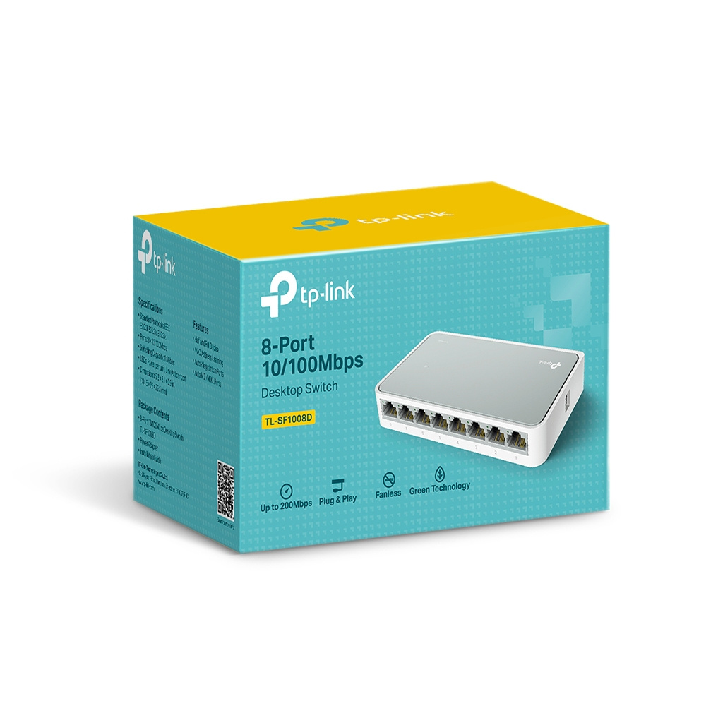 nový switch TP-Link TL-SF1008D - 8 portový