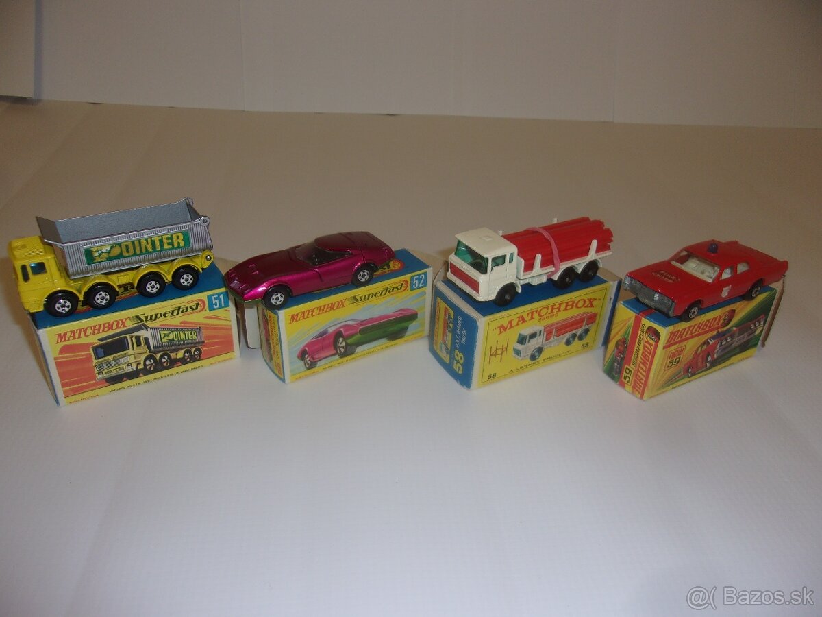 Modely MATCHBOX 70-te roky