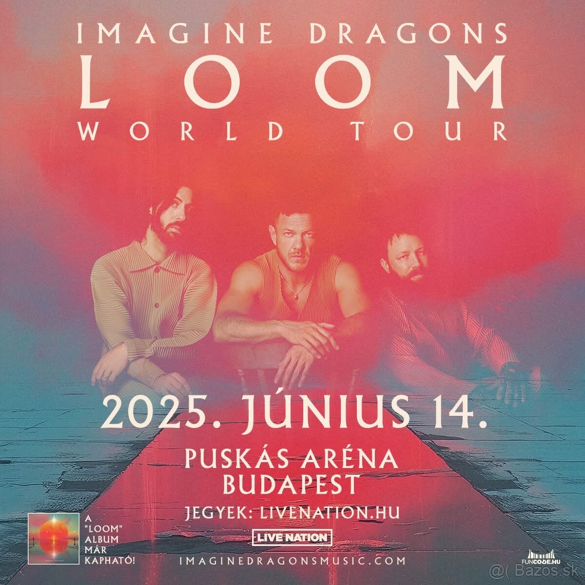 2 Lístky Imagine Dragons 14.6.2025 Budapešť