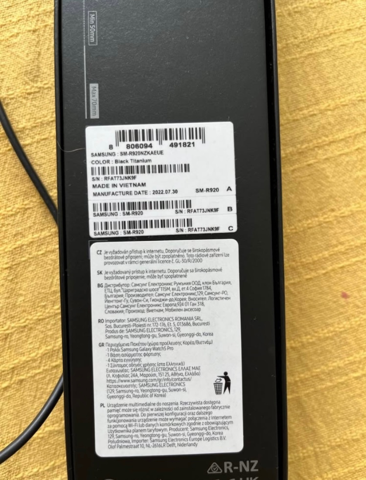 Samsung galaxy Watch 5 pro black titanium
