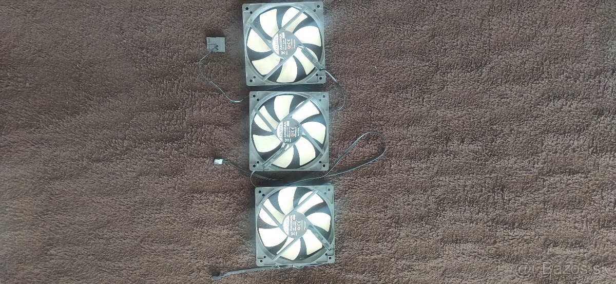 Predám 3x 120 mm ventilátory Zalman ZA1225ASL