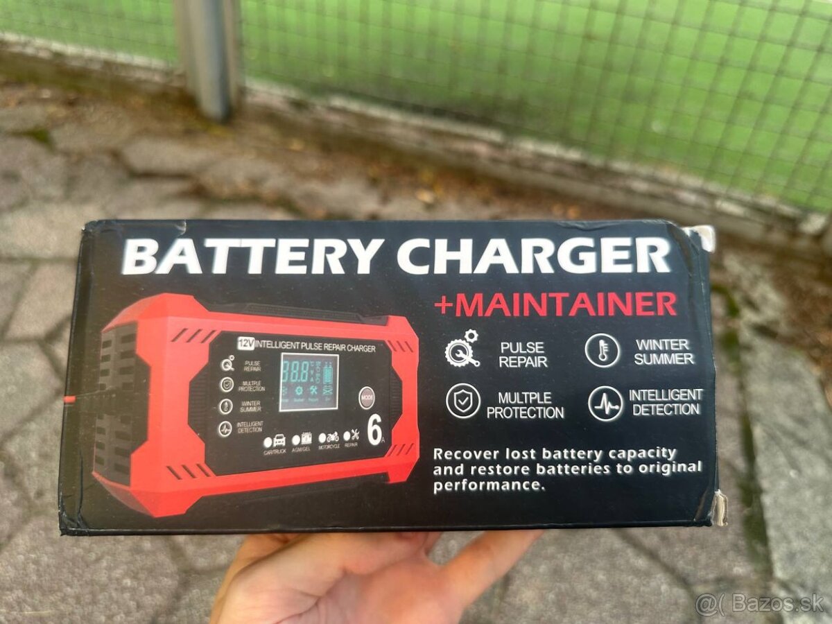 Nabíjačka na autobatérie 12V / 6A – úplne nová