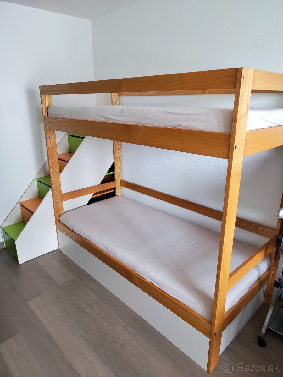 2x písací stôl + poschodová posteľ