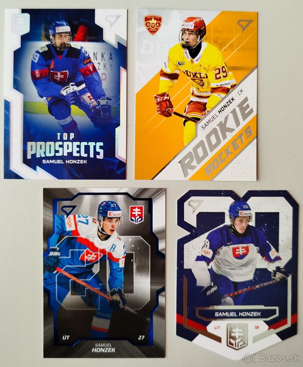 Hokejové kartičky HOKEJOVÉ SLOVENSKO + TL - Samuel HONZEK