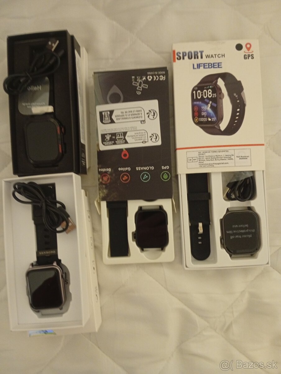 predám 4ks chytré inteligentné hodinky