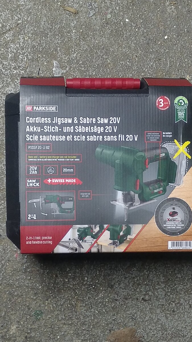 Parkside píla priamočiara a chvostova 2v1