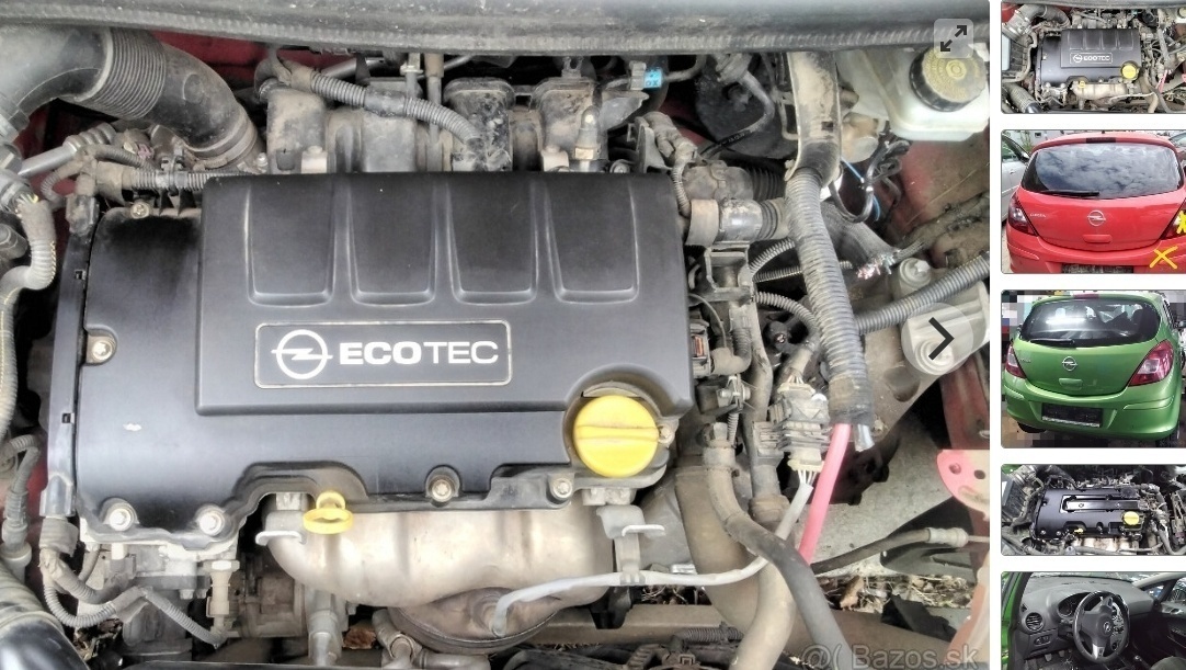 PREDáM MOTOR OPEL 1.2 A12XER OPEL CORSA D 1.2 2012 kod motor