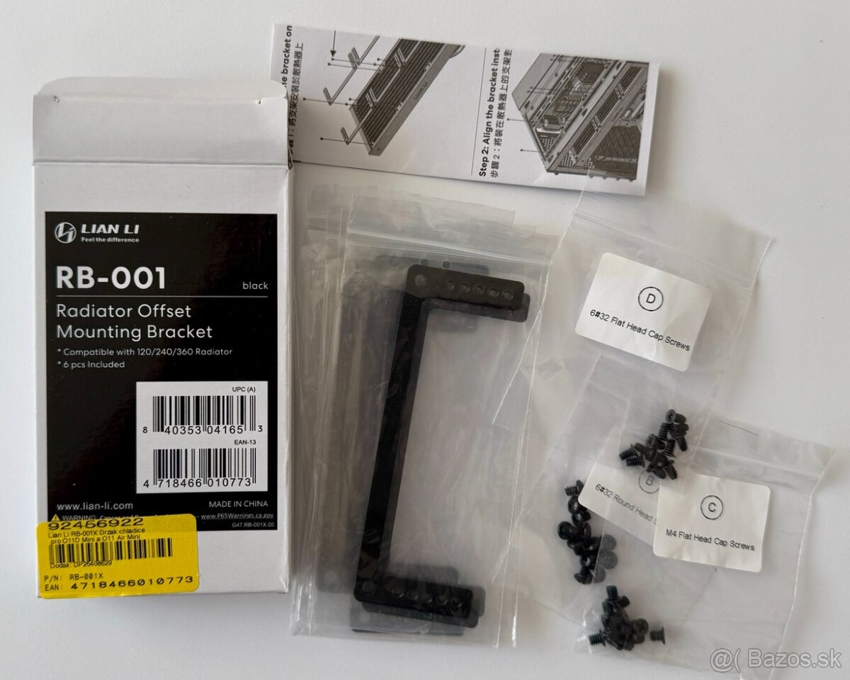 Predám držiak chladiča Lian Li RB-001X