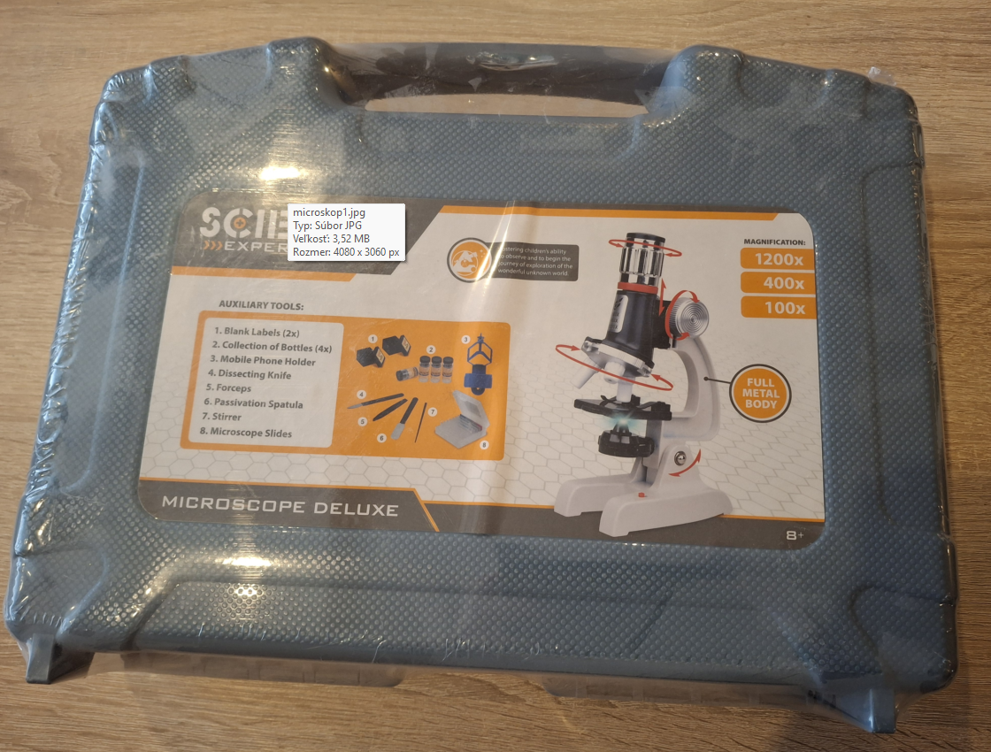 Predám mikroskop - NOVÝ nerozbalený