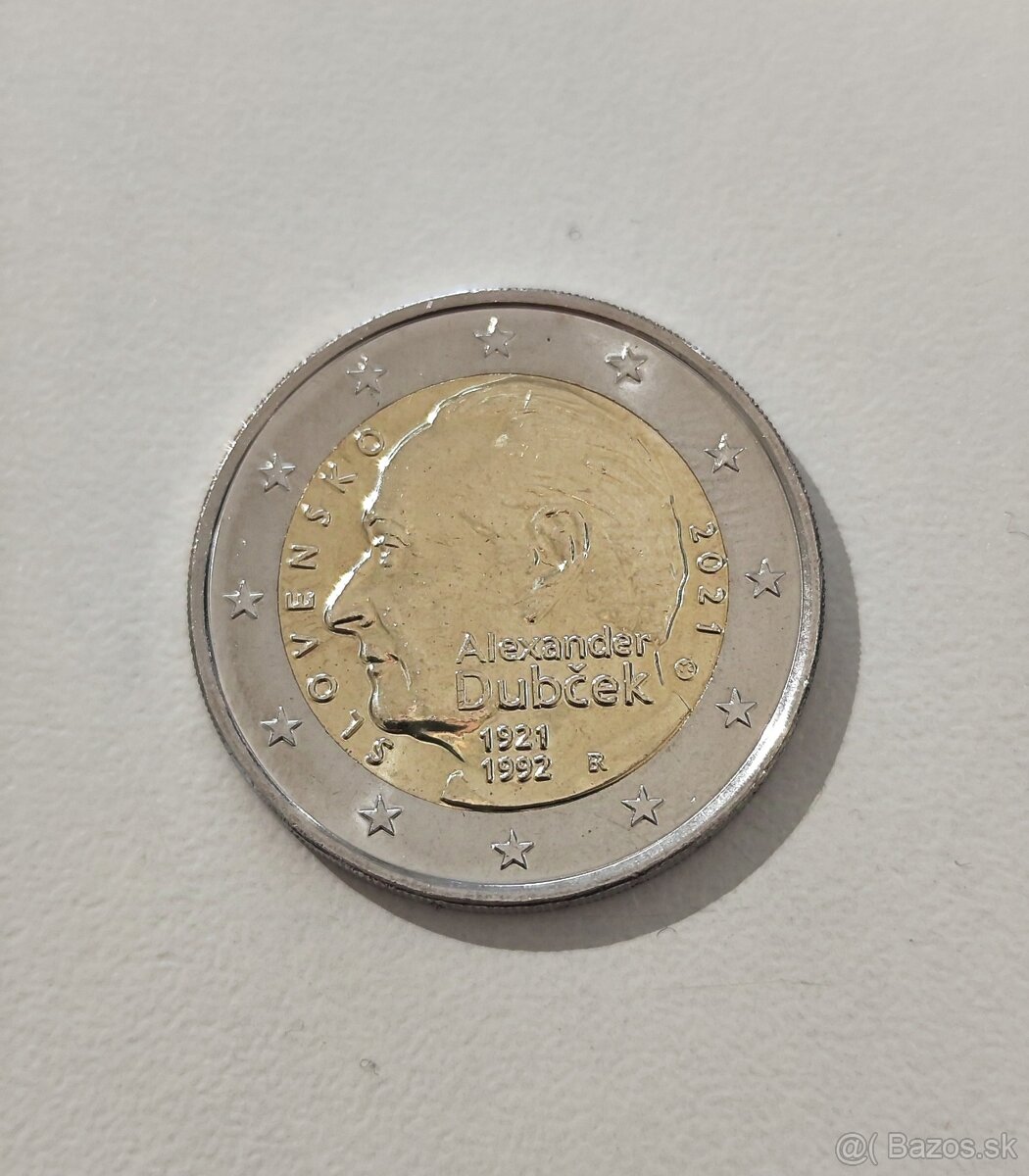 2 € minca Alexander Dubček 1921-1992