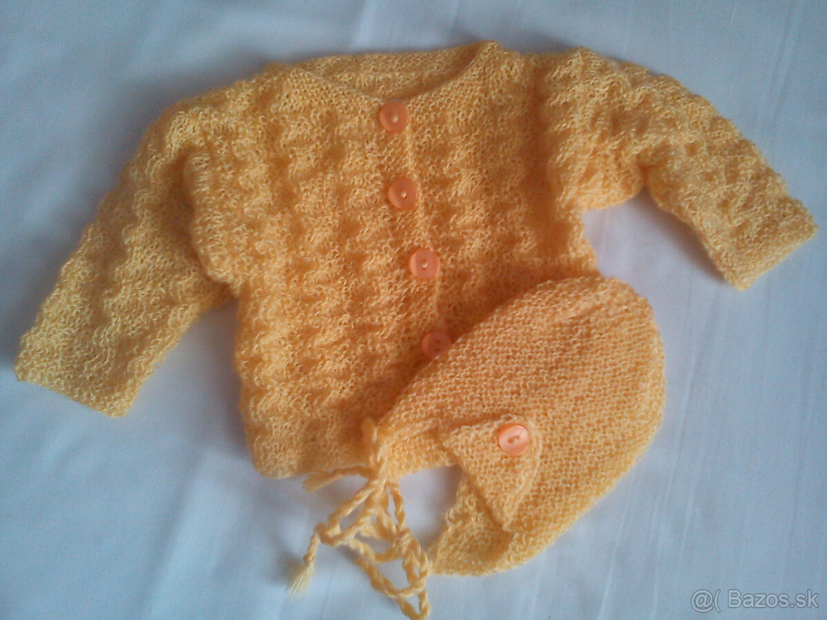 svetrík+čiapočka pre kojenca
