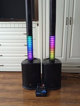 2x stĺpový systém "BEHRINGER C210" + mixpult "DNA MIX 4U