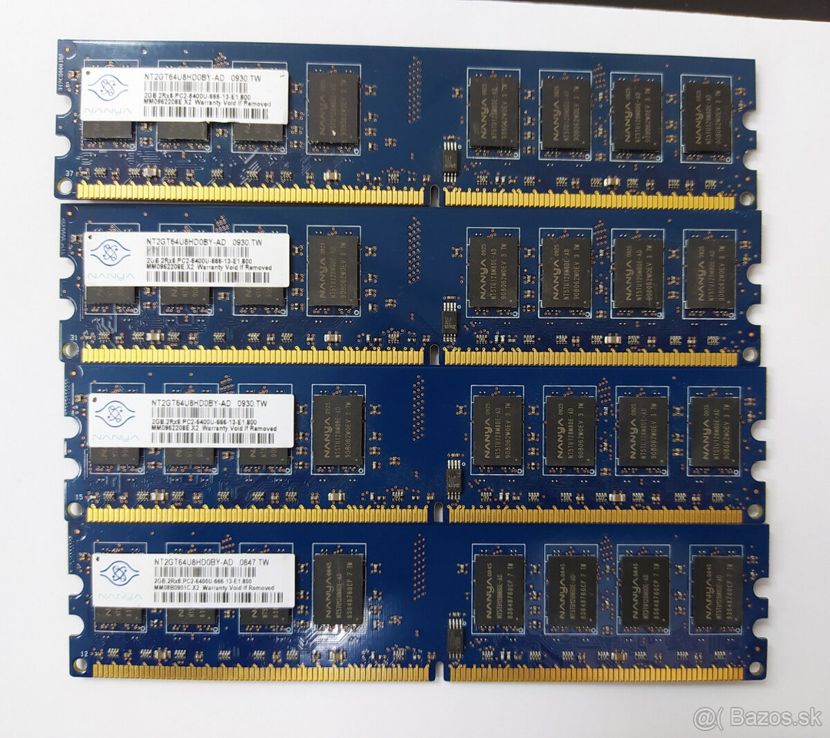 DDR2 8GB /4x 2GB/ 800MHz NANYA