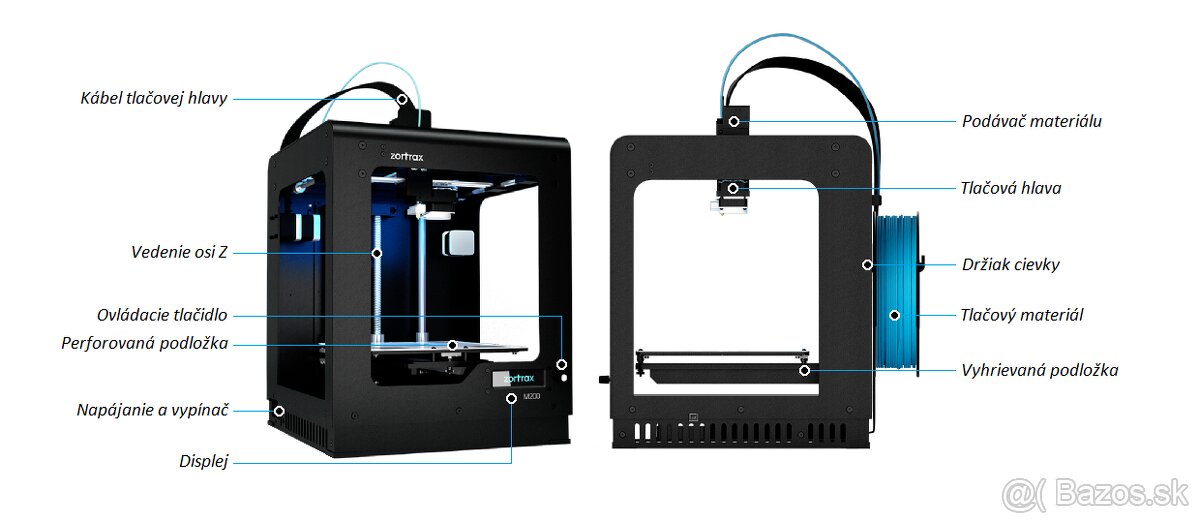 Profesionálna 3D tlačiareň Zortrax M200