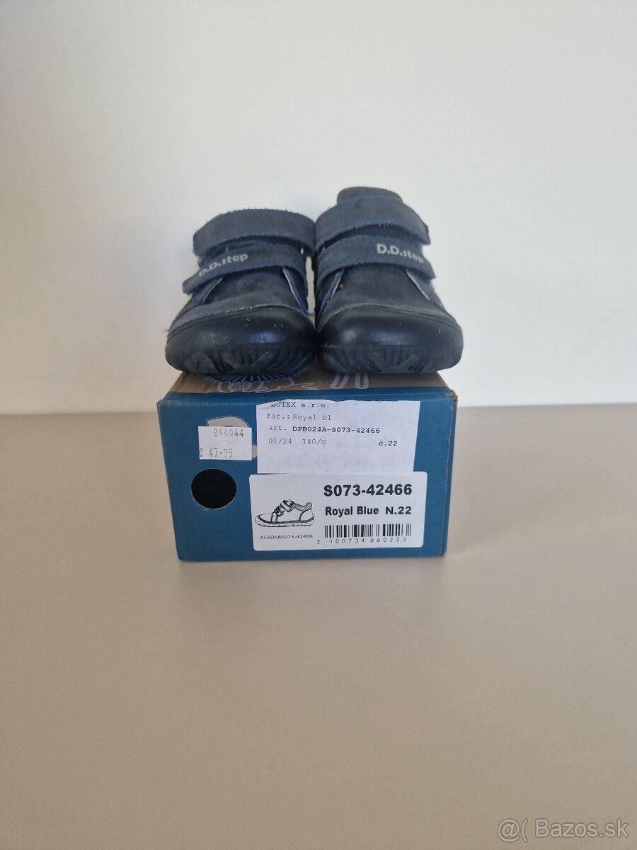 Barefoot celoročná obuv kožené 22 D.D. step
