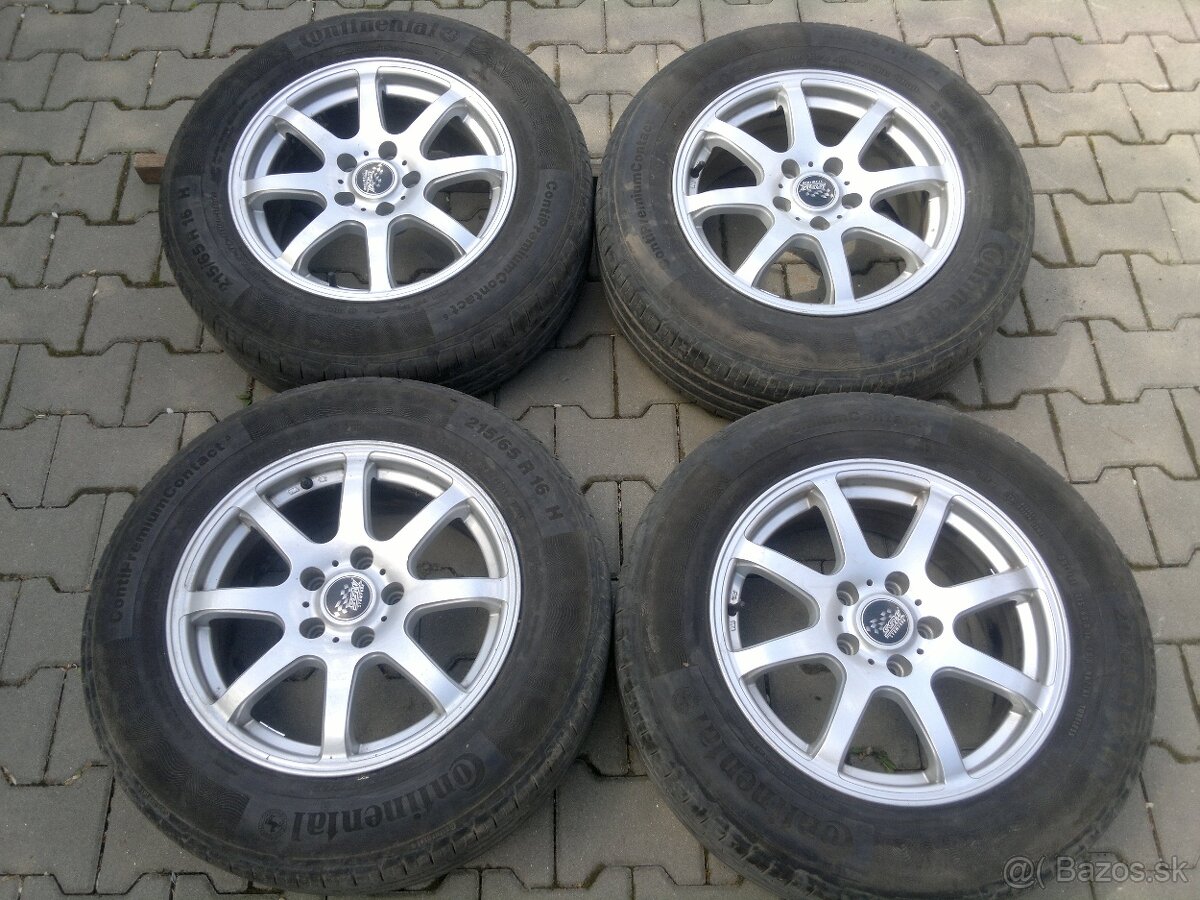 Elektrony SSW Tiguan 5x112 r16, letné pneu 215/65 r16