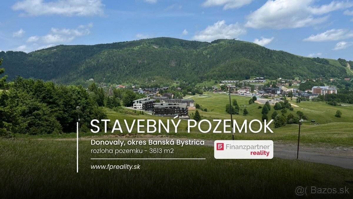 Investičný pozemok 3613 m2, Donovaly, Banská Bystrica