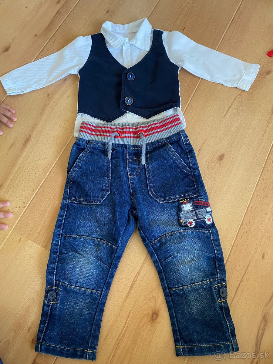 tenká košela + rifle